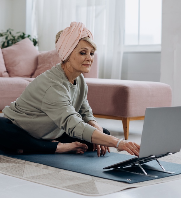 Woman on computer