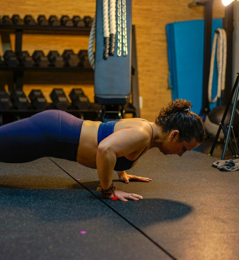 Rachel Morrison of Mindful Movement DC working out