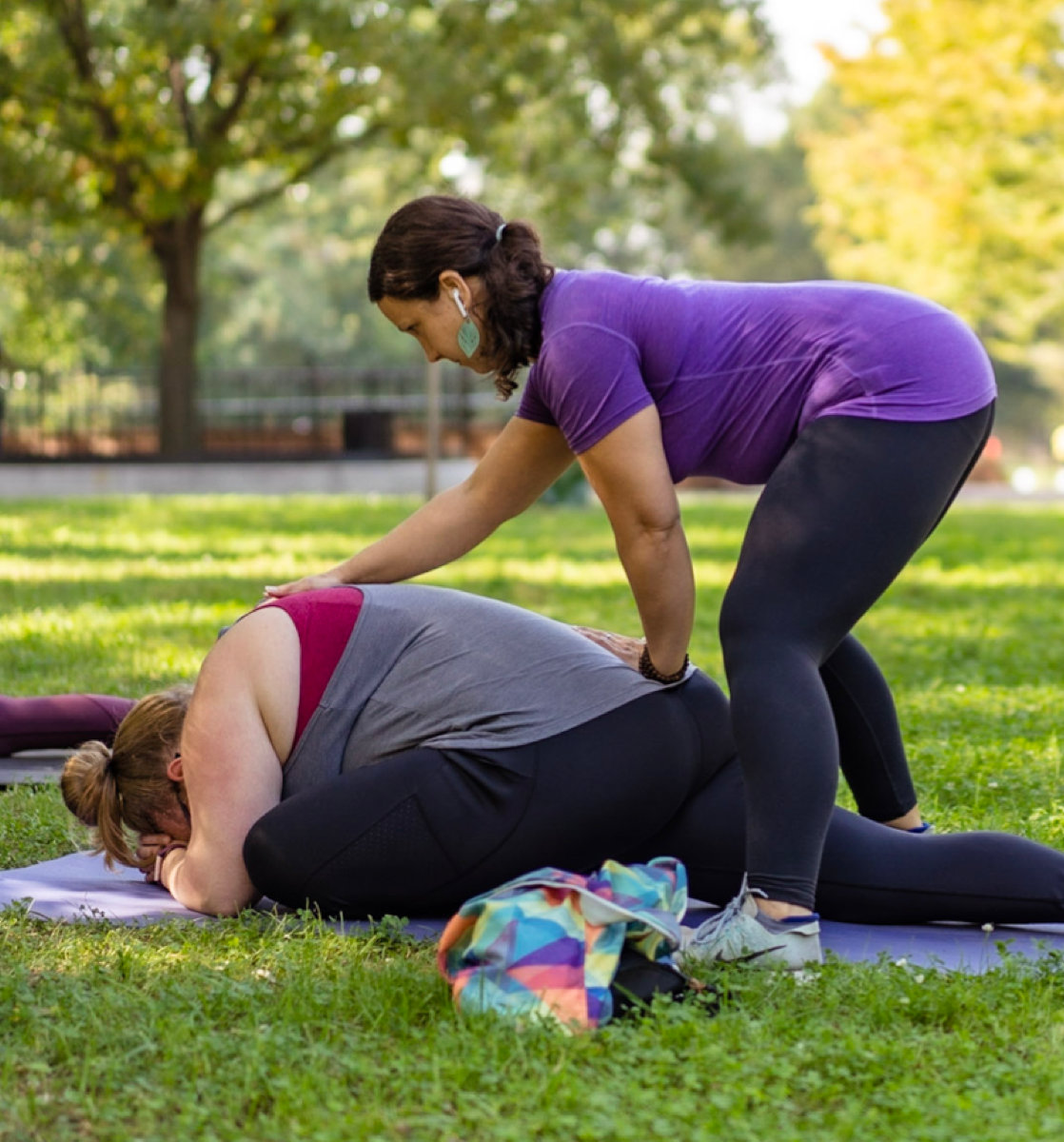 Private yoga with Rachel Morrison of Mindful Movement DC